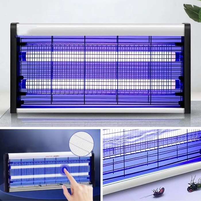 Masaüstü veya Duvara Asılabilen 10W Uzun Enli Sessiz Sinek Öldürücü UV Mor Işıklı Makina (4549)