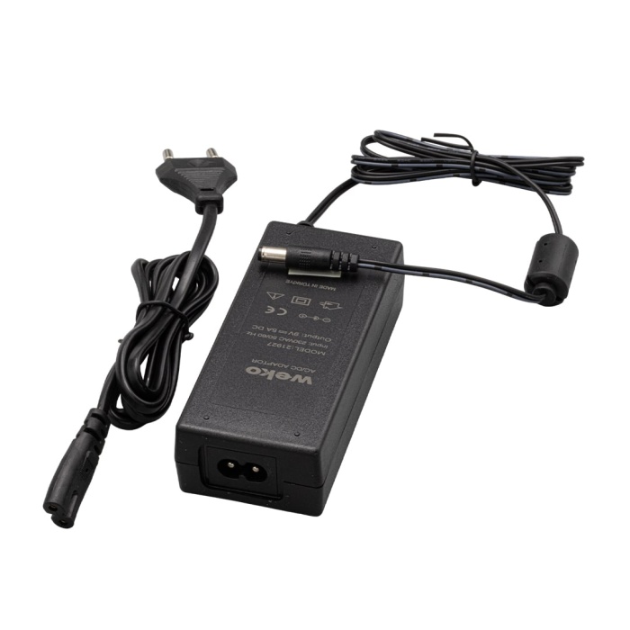 9 VOLT - 5 AMPER 5.5*2.5 UÇLU YERLİ ÜRETİM YAZAR KASA/POS MAKİNESİ MASAÜSTÜ  ADAPTÖR (4549)