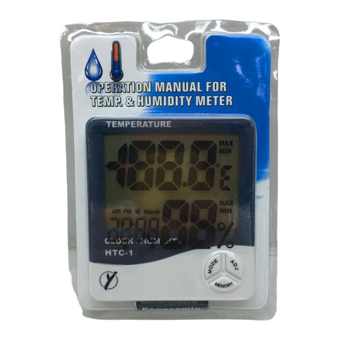 TEMPERATURE HTC-1 DİJİTAL SAAT - SICAKLIK - NEM ÖLÇER (4549)