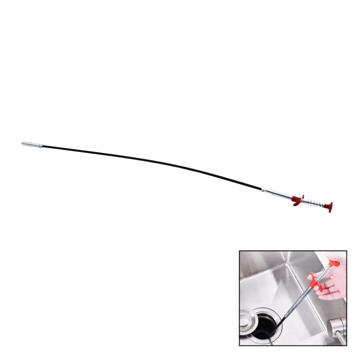 90 CM YAYLI LAVABO - GİDER TEMİZLEME KISKAÇ ÇUBUK (4549)