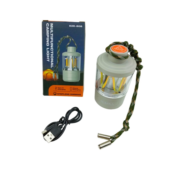 3IN1= KAMP LAMBASI - FENER - POWERBANK  USB ŞARJ (4549)