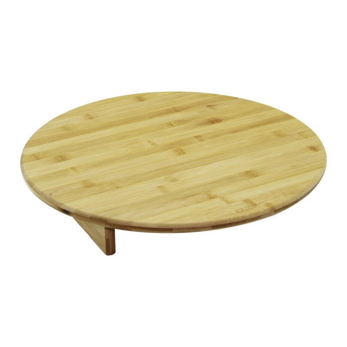 YUVARALAKMİNİ SOFRA MODEL=ÇAP:45CM - Y:8.5CMAYAKLI BAMBU AHŞAP KESİM PANOSU (4549)