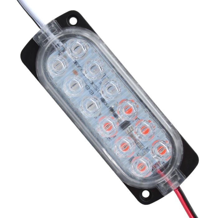 MODÜL LED 24V 1.2W PARLAK YANIP SÖNEN KIRMIZI/MAVİ 2835 (4549)