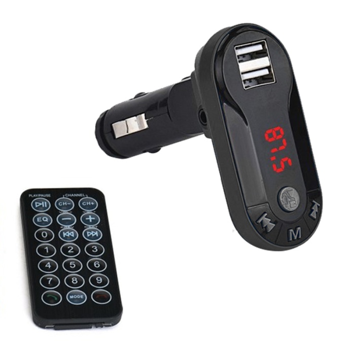 HELLO HL-19683 BT-FM MODULATÖR ÇİFT USB/SD/MP3 12-24 VOLT HAFIZASIZ BLUETOOTH FM TRANSMITTER (4549)