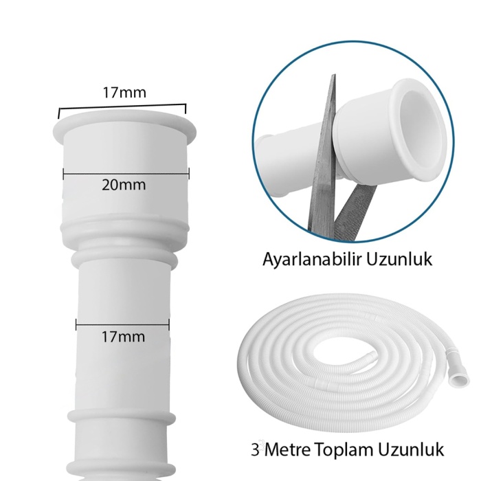 3 METRE KLİMA DRENAJ GİDER BORUSU (4549)