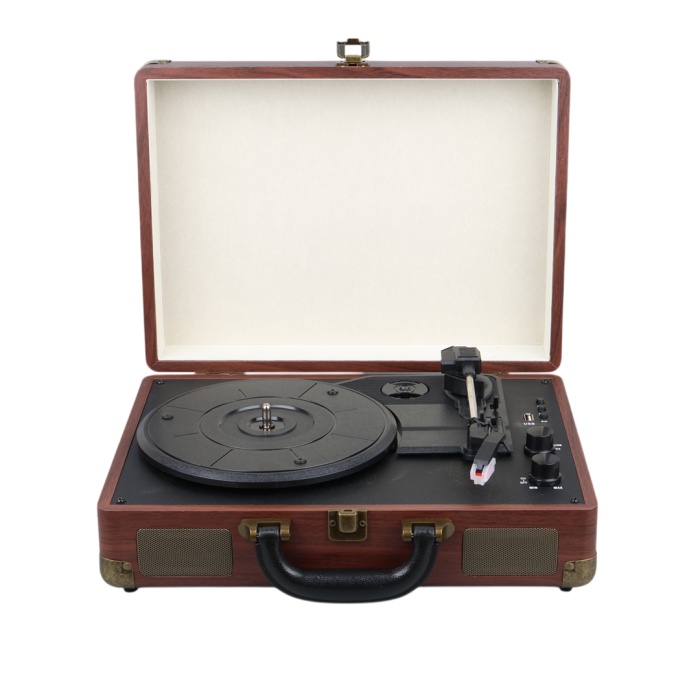 RETRO VİNTAGE ÇANTA PİKAP - RADYO - BLUETOOTH - USB MP3 ÇALAR 350X255X115MM (4549)