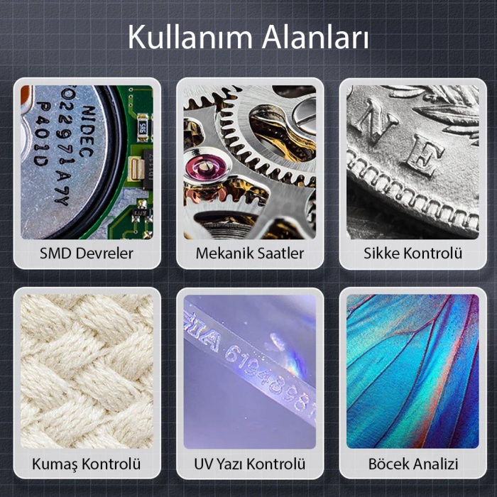 DİJİTAL MACRO KAMERALI PROFESYONEL TAMİRCİ MİKROSKOP 500X BÜYÜTME (4549)