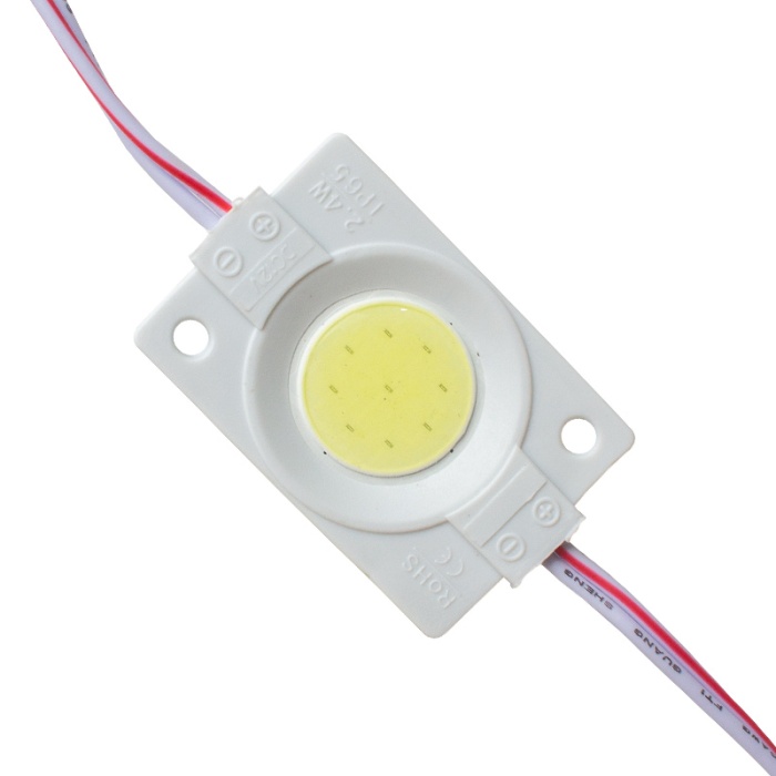 12V KASALI KAPAKSIZ 30X45 MM BEYAZ YUVARLAK COB LED (4549)