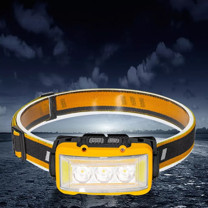 SARI 10 WATT SENSÖRLÜ 11 IŞIK MODLU KAFA LAMBASI 24 BEYAZ SMD - 6 KIRMIZI SMD - 1 POWER LEDLİ (4549)