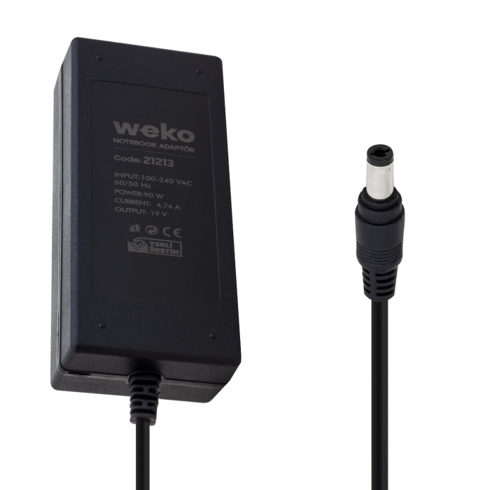 19 VOLT 4.74 AMPER 90 WATT 5.5*2.5 UÇLU NOTEBOOK ADAPTÖR YERLİ ÜRETİM (4549)