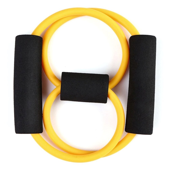 8 Şeklinde Direnç Bandı Yoga Plates Ve Vücut Geliştirme Egzersiz Bandı (4549)