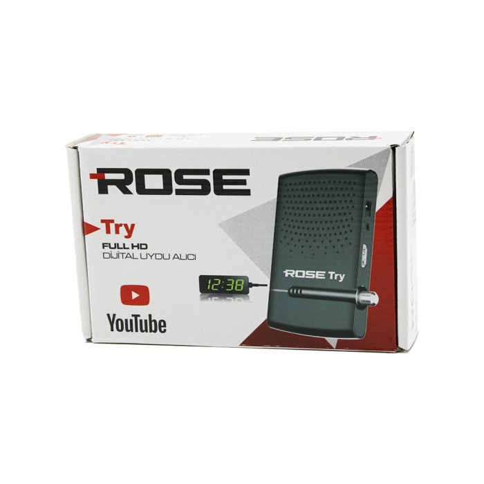 ROSE TRY FULL HD DİJİTAL UYDU ALICISI  1080P - HDMI - WİFİ - AV - YOUTUBE (4549)