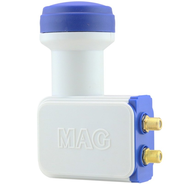 MAG ÇİFTLİ TWİN LNB ALTIN UÇLU PHILIPS CHİP 0.1DB (4549)
