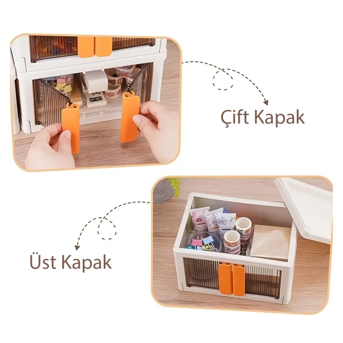 40X64X37CM 72L KATLANABİLİR SAKLAMA KUTUSU (4549)