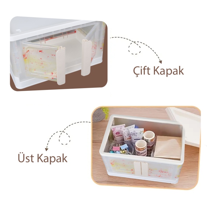 31X49X30CM 32L KATLANABİLİR SAKLAMA KUTUSU (4549)