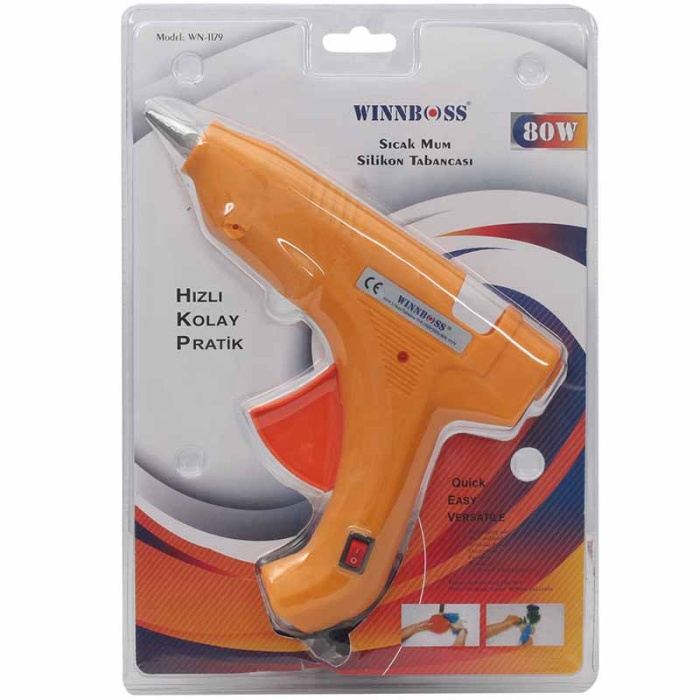 WINNBOSS WN-1179 80 WATT ANAHTARLI SICAK MUM SİLİKON TABANCASI (4549)