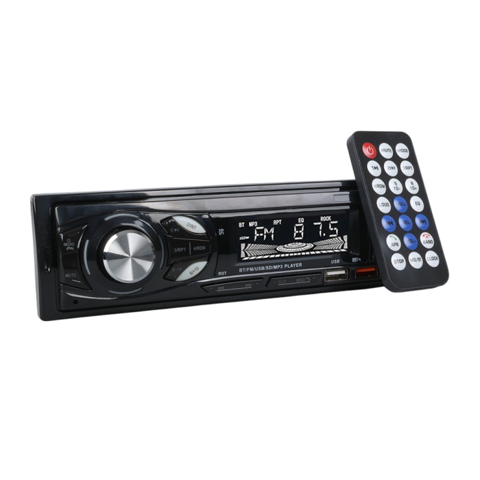 ÇİFT USB/SD/FM/AUX/BLUETOOTH KUMANDALI OTO TEYP 4X60 WATT CS-107 (4549)