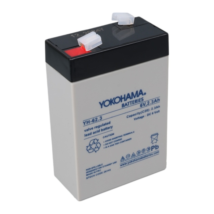 YOKOHAMA YH-62.3 6 VOLT - 2.3 AMPER AKÜ (101 X 66 X 33 MM) (4549)