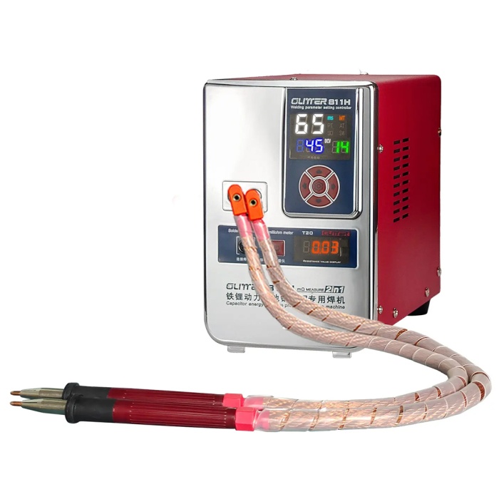 GLİTTER 811H ŞARJLI PİL PROFESYONEL BAKIR - NİKEL PUNTA KAYNAK MAKİNESİ 36KW/42KW 7000A (4549)