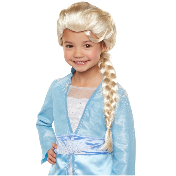 Platin Altın Dore Renk Karlar Ülkesi Elsa Frozen Peruğu Çocuk Boy (4549)