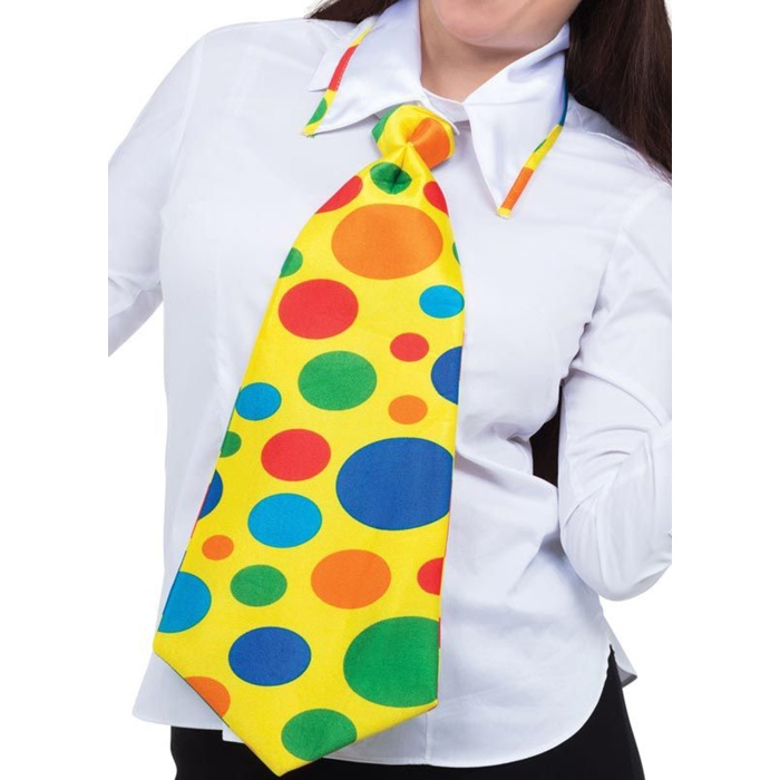 Palyaço Kravatı Lastikli Geniş Kesim 17x37 cm (4549)