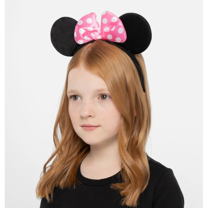 Pembe Fiyonklu Minnie Mouse Tacı Mini Kulak (4549)