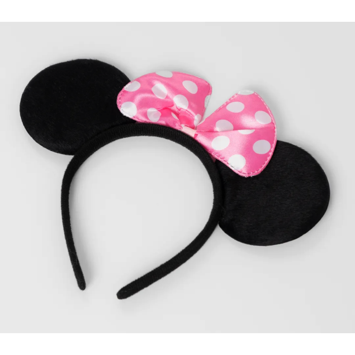 Pembe Fiyonklu Minnie Mouse Tacı Mini Kulak (4549)