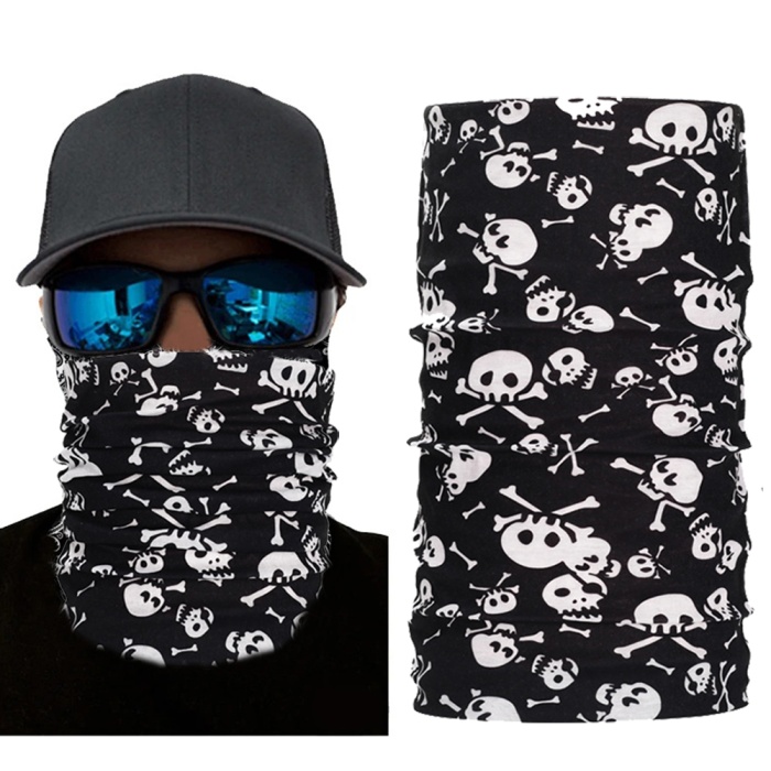 Motorcu Boyunluk Baf Buff Bandana 25x48 cm Model 1 (4549)