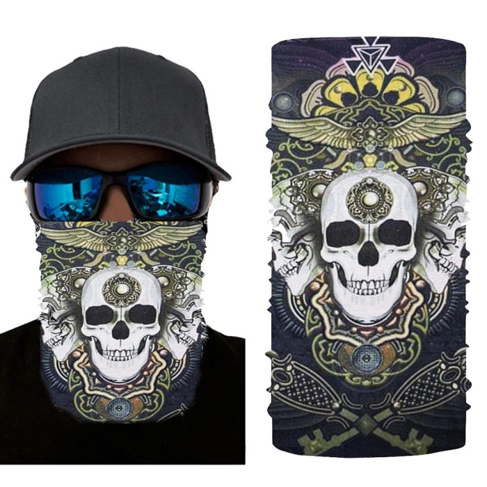 Motorcu Boyunluk Baf Buff Bandana 25x48 cm Model 3 (4549)