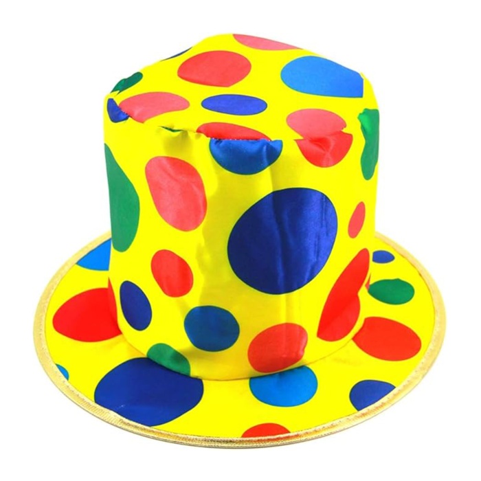 Palyaço Şapkası Rengarenk Puantiyeli 19 cm (4549)