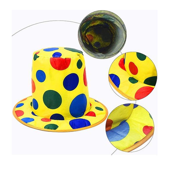 Palyaço Şapkası Rengarenk Puantiyeli 19 cm (4549)