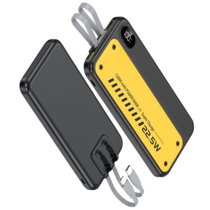 10000 mAh Hızlı Şarj Özellikli Aynı Anda 4 Cihazı Şarj Edebilen Powerbank (4549)
