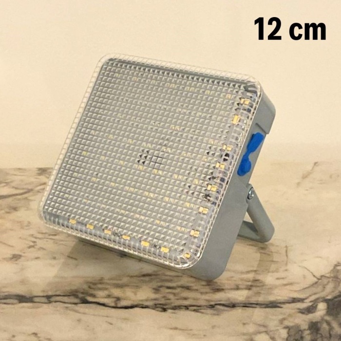 Dış Mekan ve Kamp İçin USB İle Şarj Olan 4 Farklı Işık Modlu Güçlü  Projektör Lamba 200W 3600 Mah (4549)