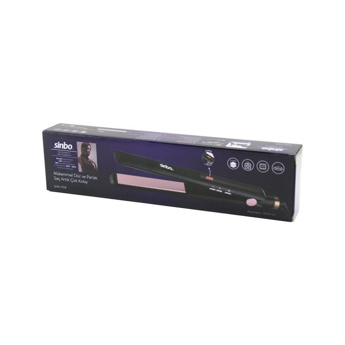 120X25MM DİJİTAL SAÇ DÜZLEŞTİRİCİ MAKİNE SERAMİK KAPLAMA 120-220℃ 360° KABLO=1.8MT SHD-1708 (4549)
