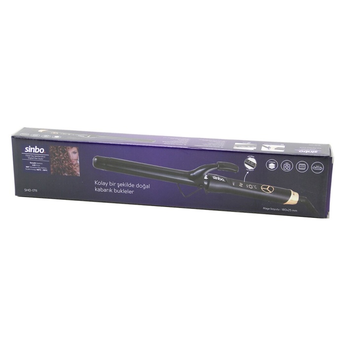 180X25MM DİJİTAL SAÇ ŞEKİLLENDİRİCİ MAKİNE SERAMİK KAPLAMA 100-210℃ 360° KABLO=1.8MT SHD-1711 (4549)