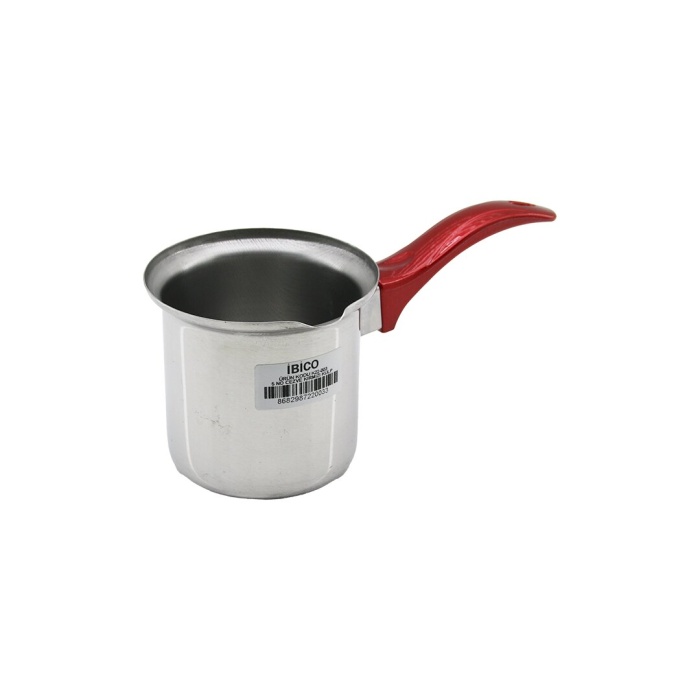 NO-5  ÇELİK CEZVE  KIRMIZI KULP (4549)