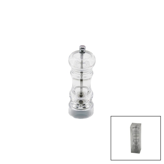 KÜÇÜK   ŞEFFAF MİKA KRİSTAL PLASTİK  BAHARAT ÖĞÜTÜCÜ (4549)
