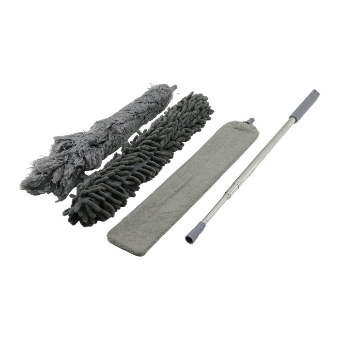 3PCS PÜSKÜL- MAKARNA- DÜZ TOZ ALMA SET ESNEK BAŞLI-43CM  UZAYAN SAPLI=43-205CM BRKT-910200 (4549)