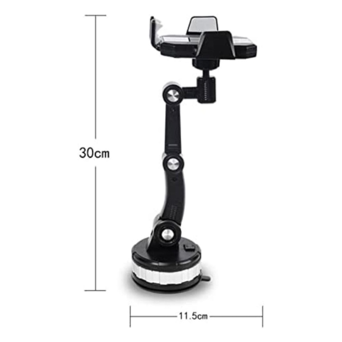 Jel Vantuzlu Cama Takılabilen Güçlü 360 Derece Dönebilen Ayarlanabilir Araç Içi Vantuzlu Telefon Tutucu (4549)