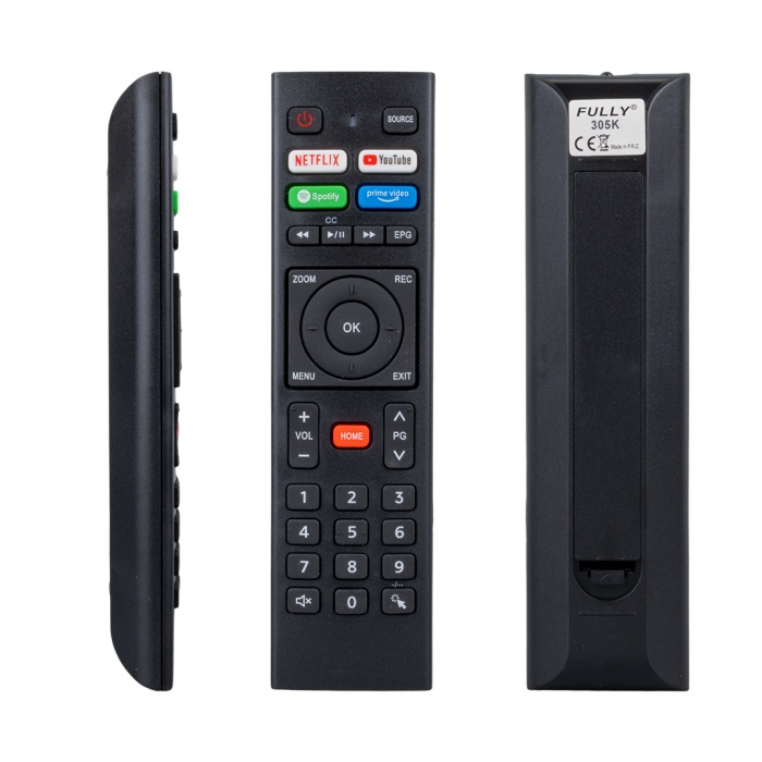 TELENOVA NETFLIX - YOUTUBE - SPOTIFY - PRIME VIDEO TUŞLU SES KOMUTSUZ LCD LED TV KUMANDA (4549)