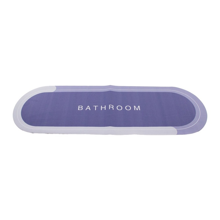OVAL   DÜZ RENKLİ  SU EMİCİ - SİHİRLİ  BANYO PASPASI  ELASTİK  116 X 37.5CM (4549)