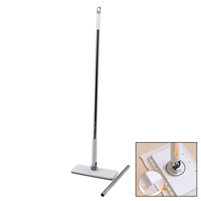 OTOMATİK BEZ DEĞİŞTİREN MOP SAP ÇEK=BEZ BIRAK - SAP İT=BEZ TUT 360° BAŞLIK=9.5X25CM- SAP:115CM (4549)
