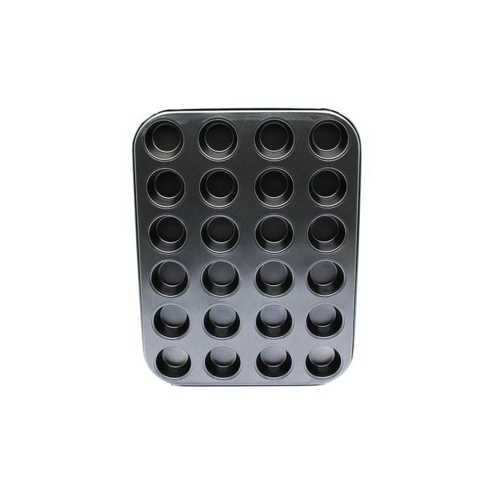 24 GÖZLÜ METAL - SİYAH MUFFIN KEK KALIBI (4549)