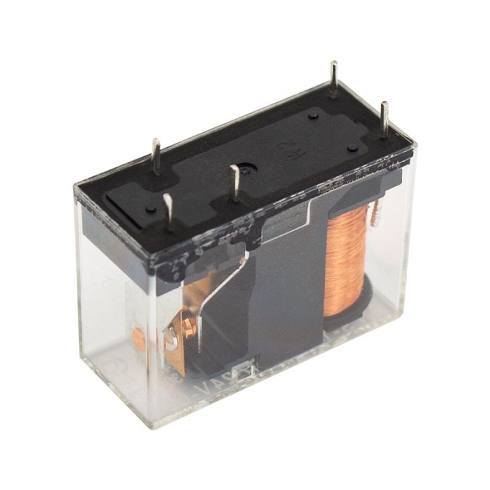 24V ROLE TEK KONTAK 5 BACAK 10 AMPER ŞEFFAF (4549)