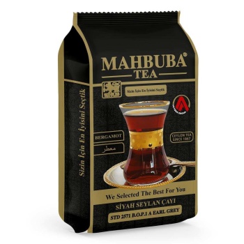 Mahbuba Tea STD 2571 Earl Grey Bergamot Aromalı İthal Seylan Sri Lanka Ceylon Kaçak Siyah Yaprak Çayı 200gr