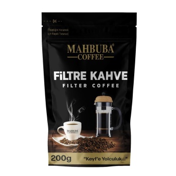 Mahbuba Coffee Kavrulmuş Ve Öğütülmüş İtalyan Filtre Kahve 200gr