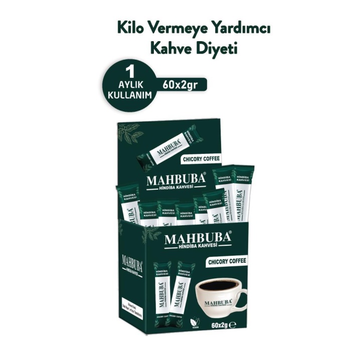 Mahbuba Life Hindiba Kahvesi Kilo Vermeye Yardımcı Diyet Kahvesi Zayıflama Detox Kahve 60x2gr 1 Aylık Kullanım