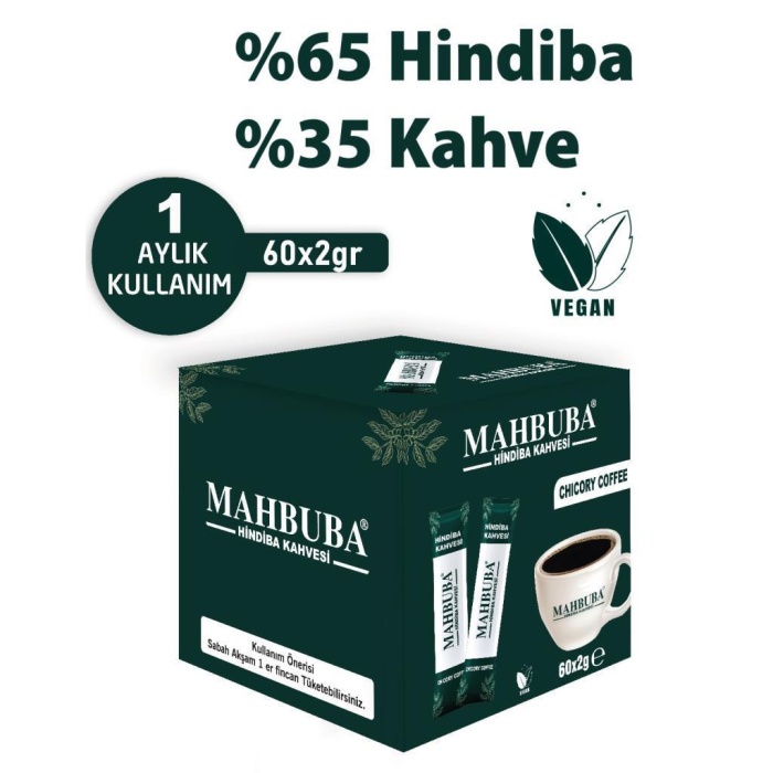 Mahbuba Life Hindiba Kahvesi Kilo Vermeye Yardımcı Diyet Kahvesi Zayıflama Detox Kahve 60x2gr 1 Aylık Kullanım