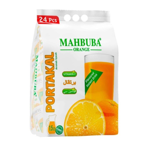 Mahbuba Portakal Aromalı Soğuk Toz İçecek 24x11.2gr