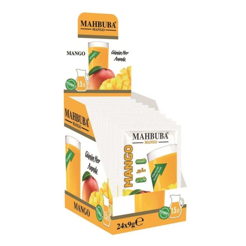 Mahbuba Mango Aromalı Soğuk Toz İçecek 24x9gr